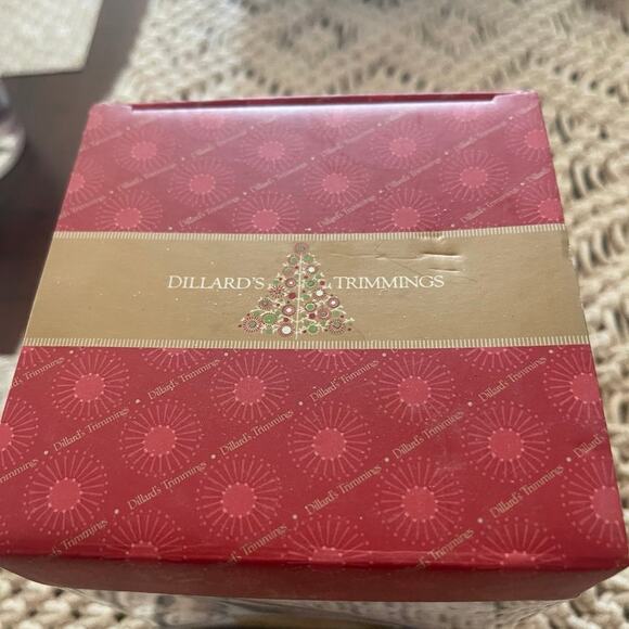 Dillards Trimmings Ornament blown glass Santa Claus - Picture 8 of 8